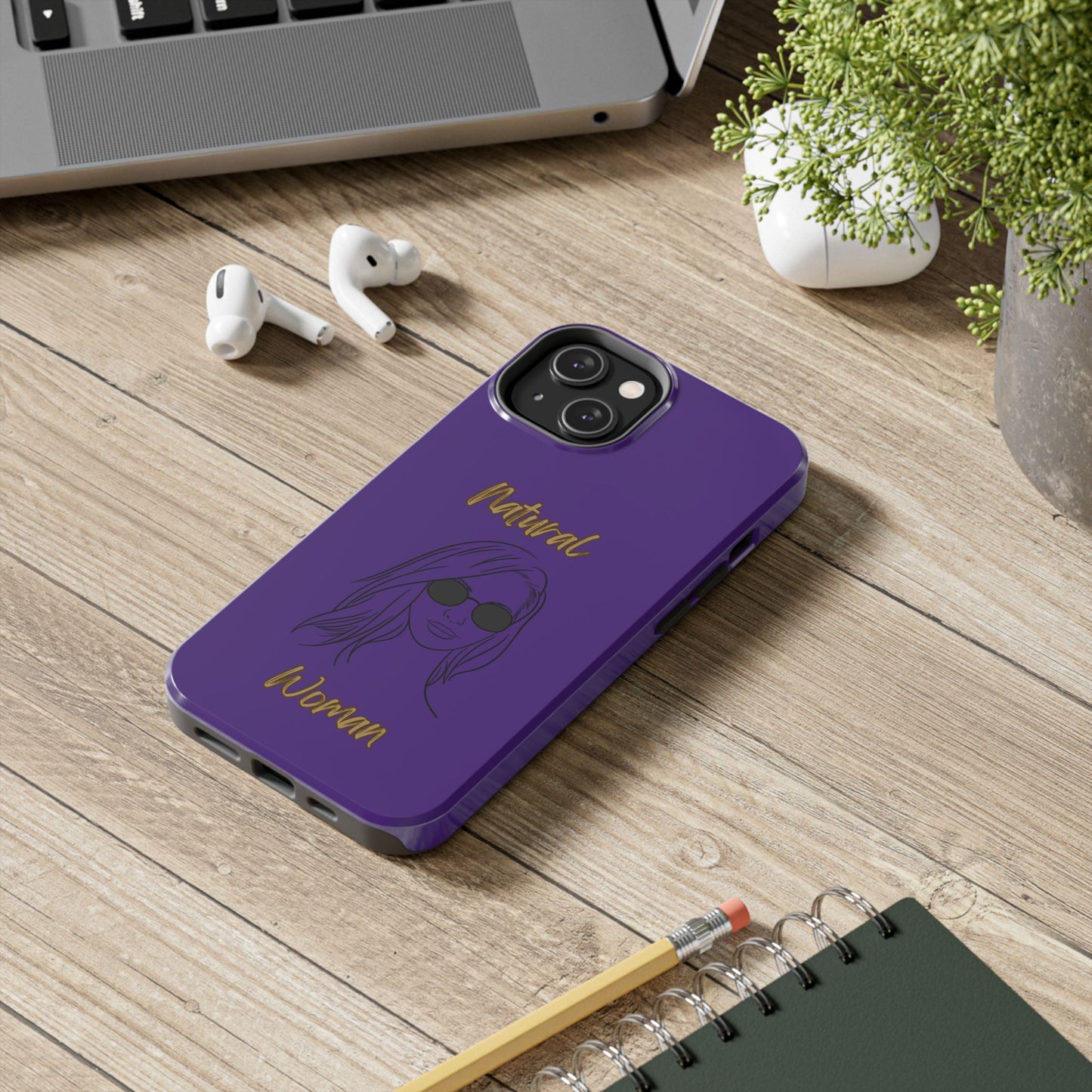 Natural Woman Shades (BL)Tough Phone Cases PURPLE