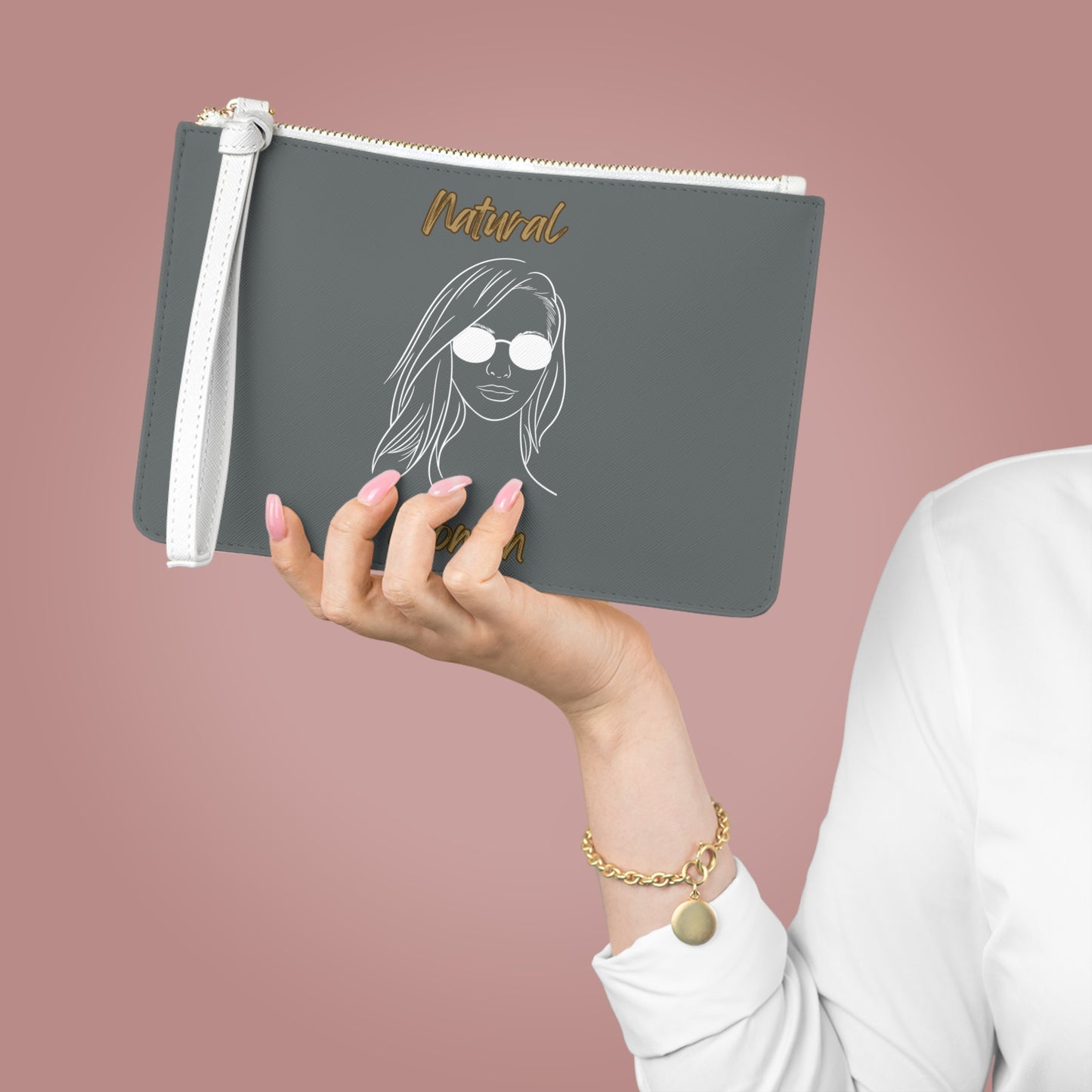 Natural Woman Shades (WL) Clutch Bag DARK GREY