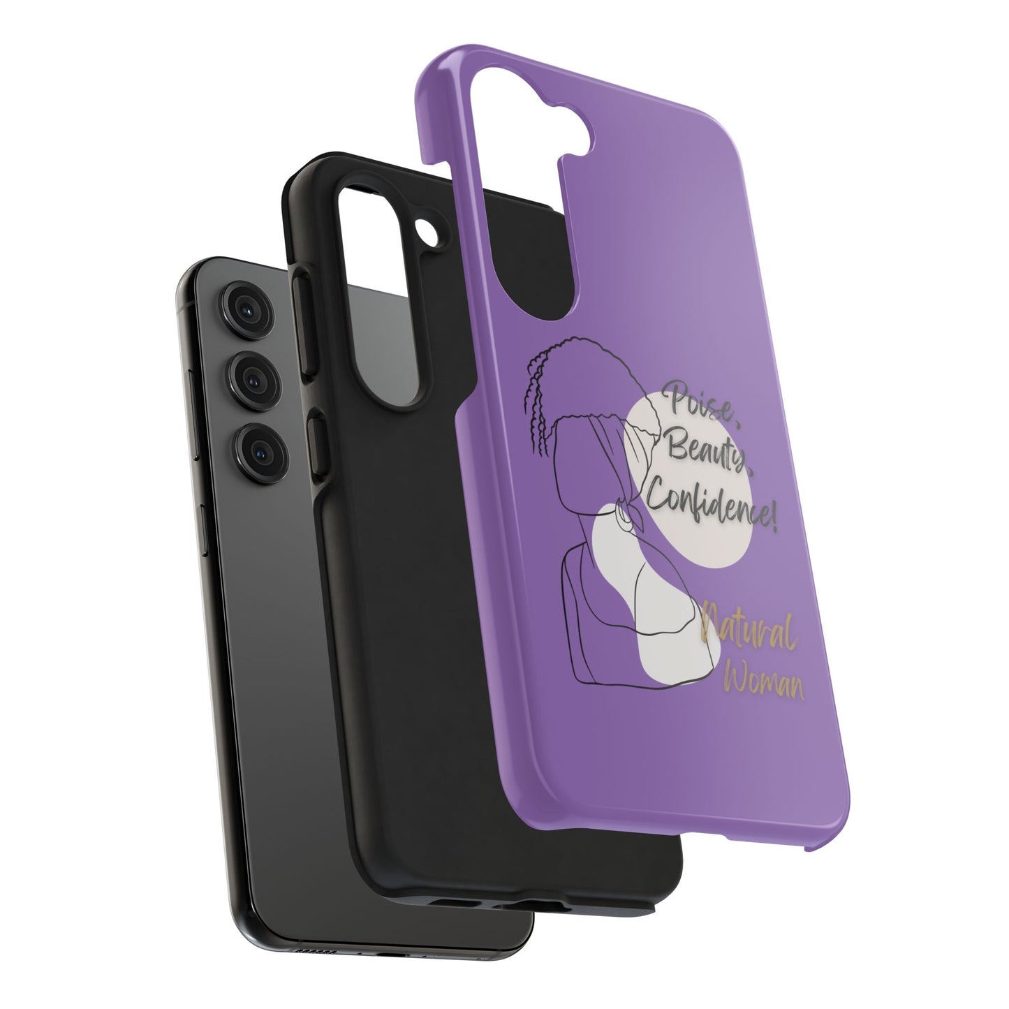 Natural Woman Puff (BL)Tough Phone Cases LIGHT PURPLE