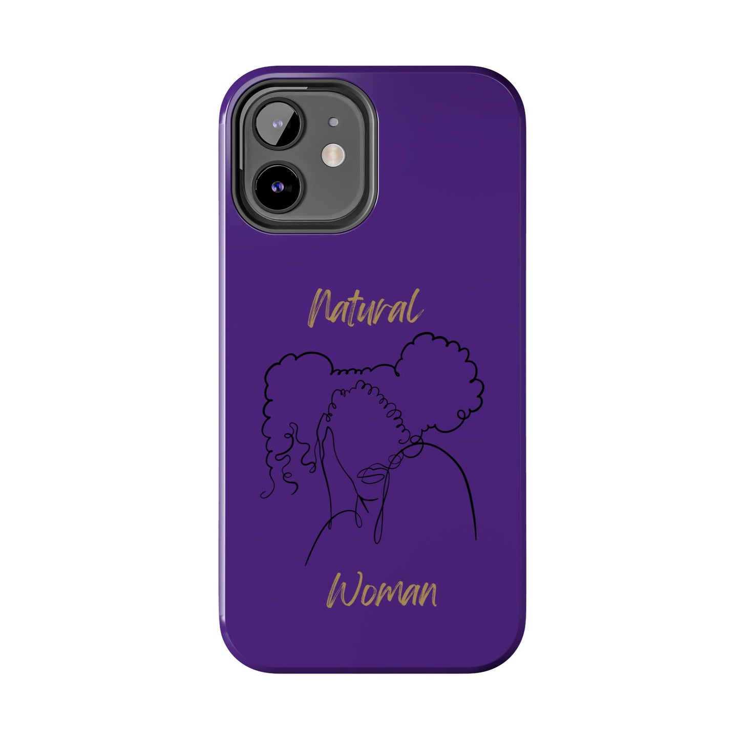 Natural Woman Twin Puffs (BL)Tough Phone Cases PURPLE