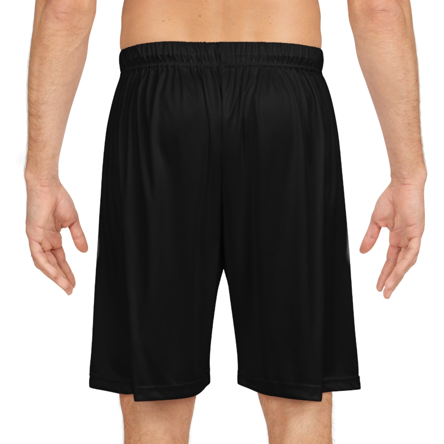 Kingdom Man (Gold) Basketball Shorts BLACK