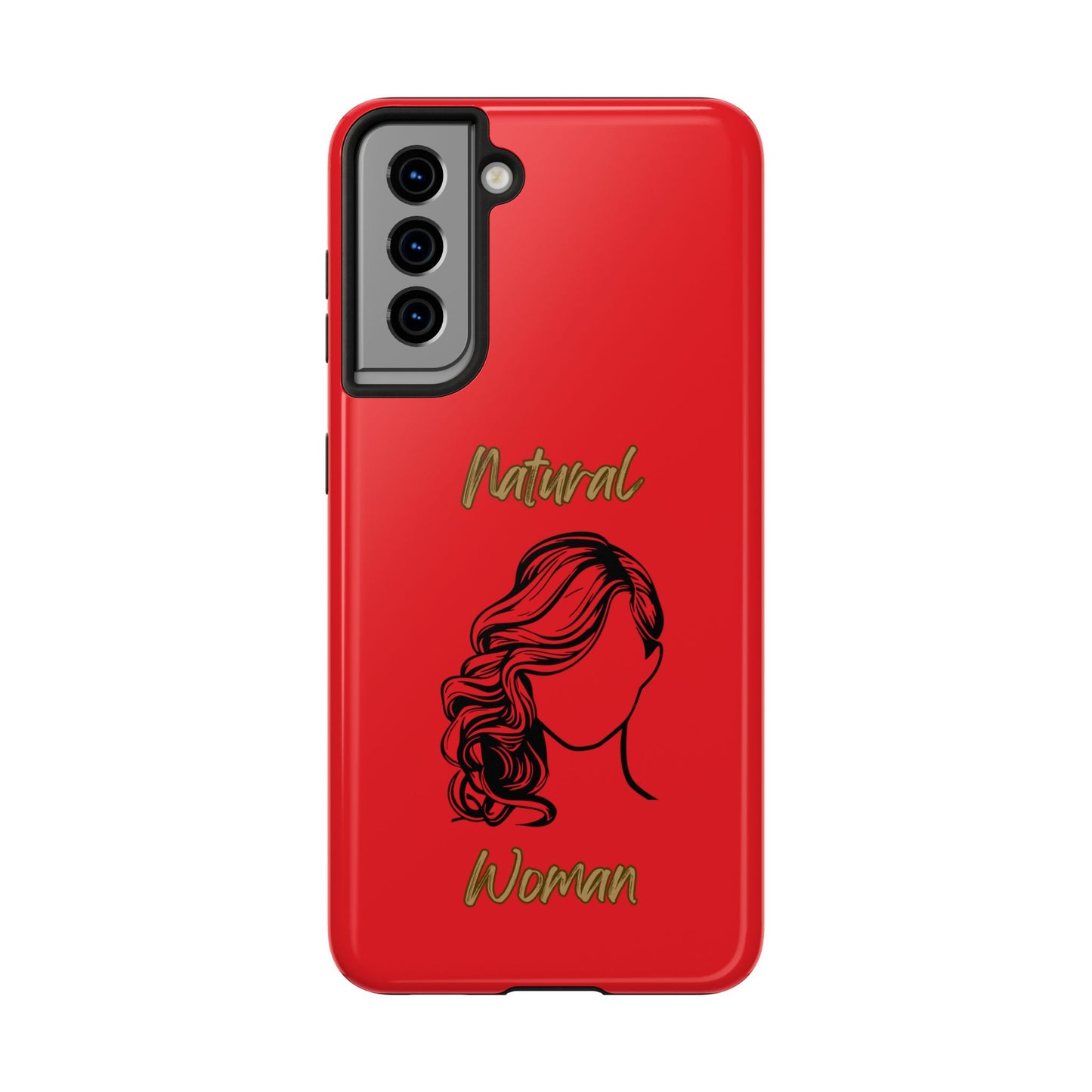 Natural Woman Long Curl (BL)Tough Phone Cases RED