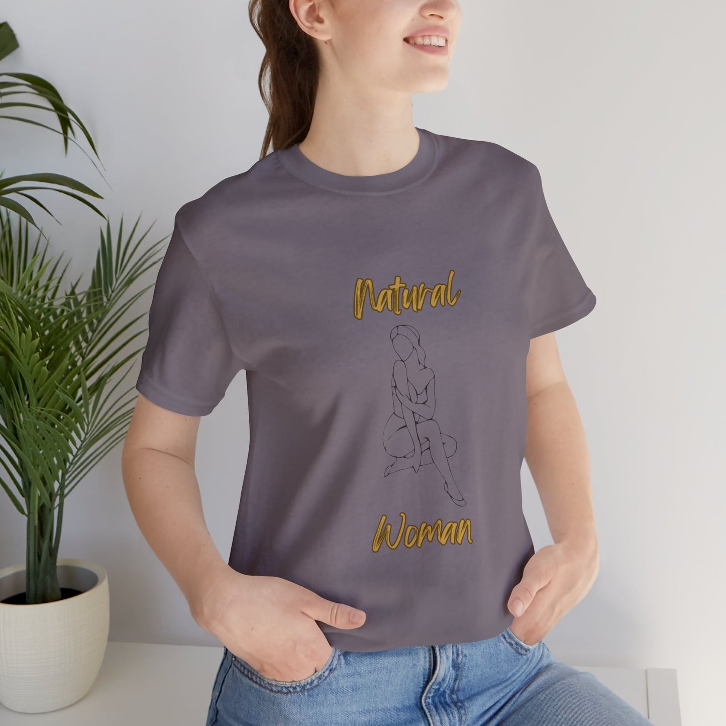 Natural Woman Shoulder Action (BL) Short Sleeve T-Shirt