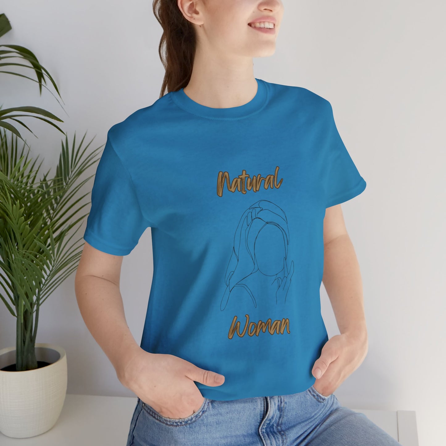 Natural Woman Towel Wrapped (BL) Short Sleeve T-Shirt