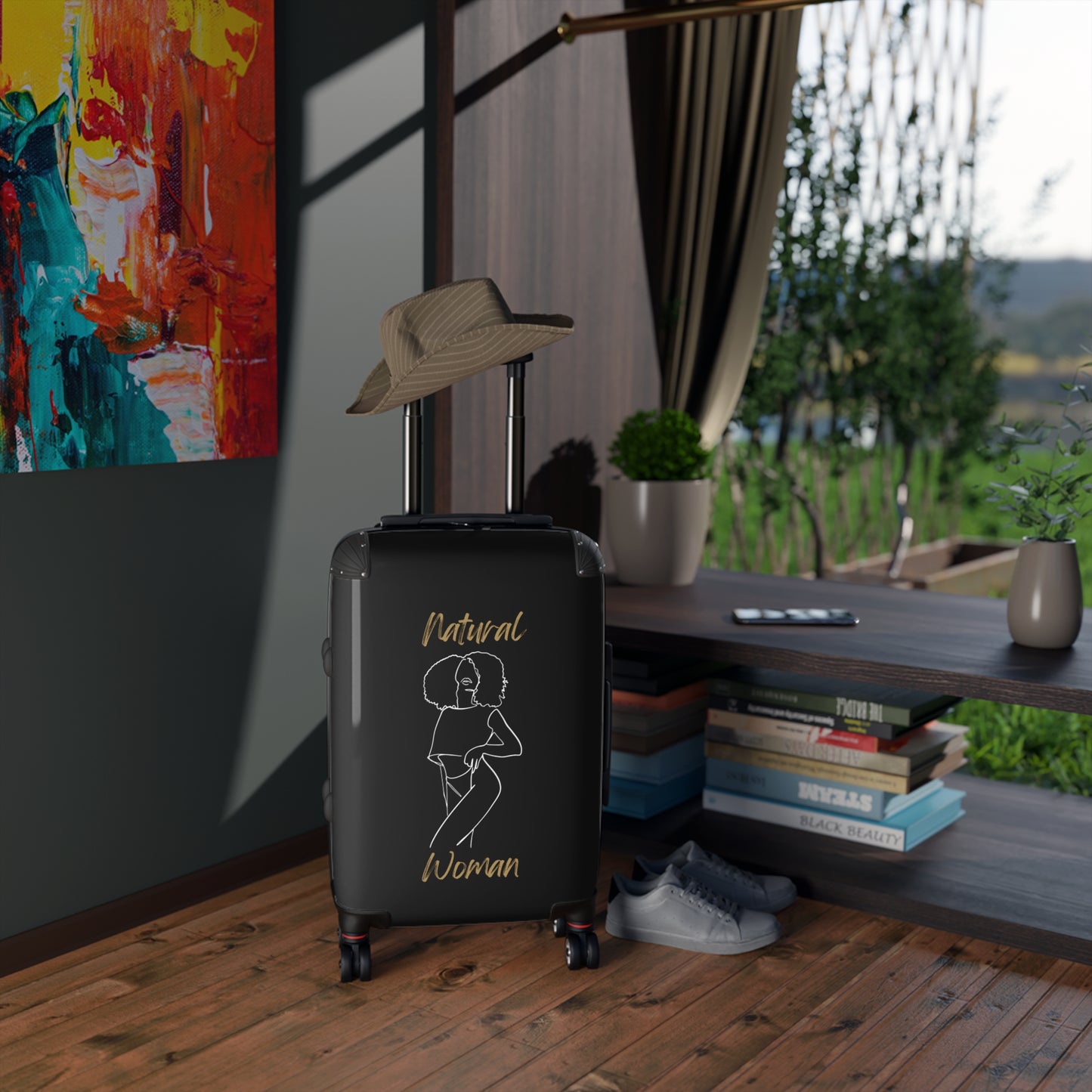 Natural Women Pose (WL) Suitcase BLACK