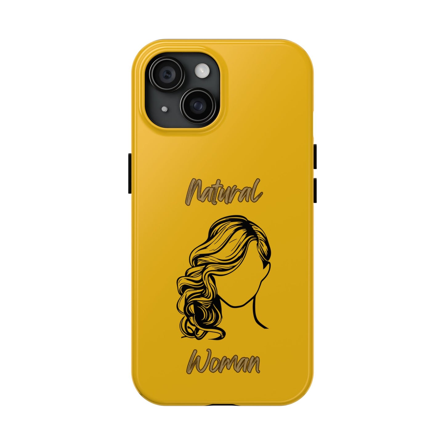 Natural Woman Long Curl (BL)Tough Phone Cases YELLOW