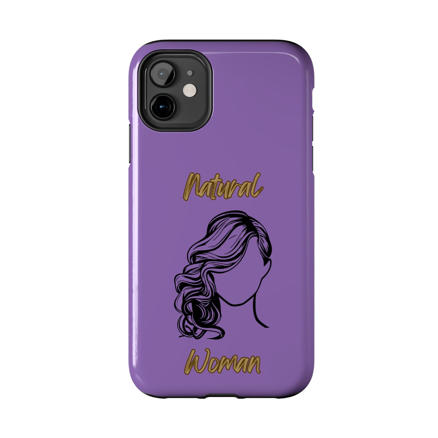Natural Woman Long Curl (BL)Tough Phone Cases LIGHT PURPLE