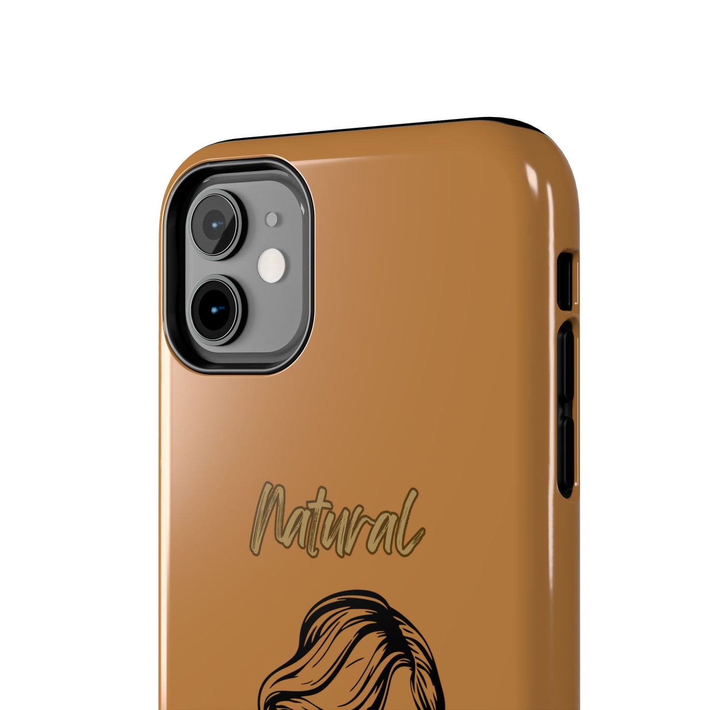 Natural Woman Long Curl (BL)Tough Phone Cases LIGHT BROWN