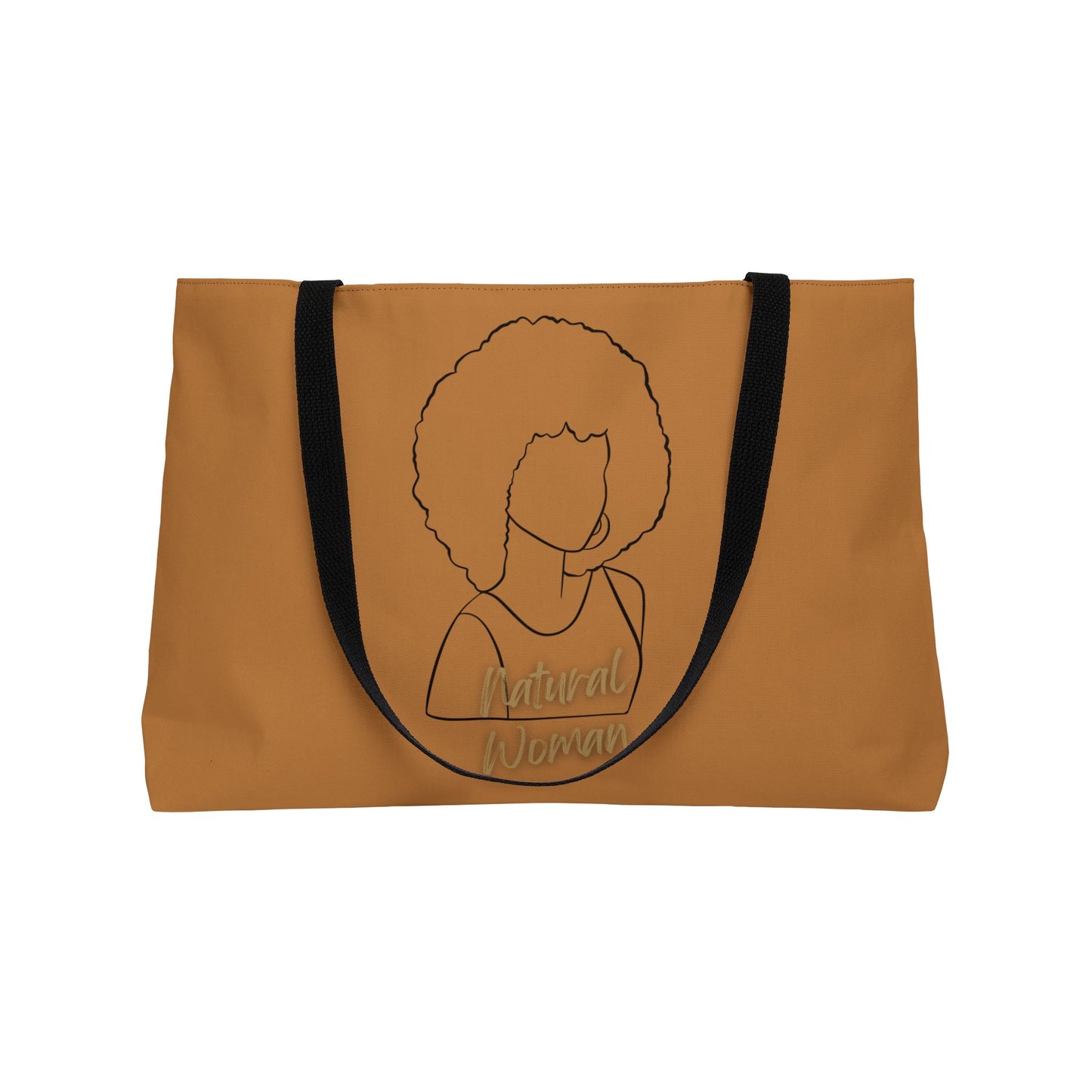 Natural Woman Afro (BL) Weekender Tote Bag LIGHT BROWN