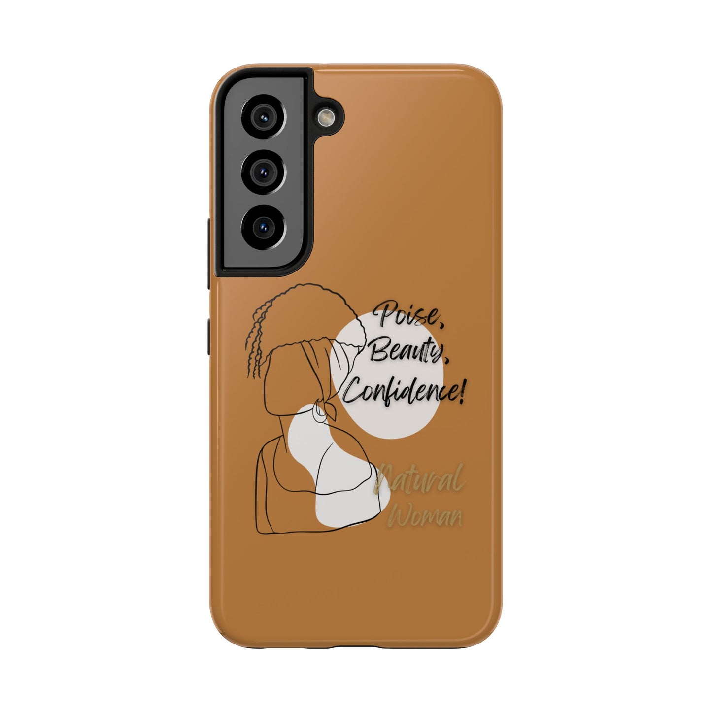 Natural woman Puff (BL)Tough Phone Cases LIGHT BROWN