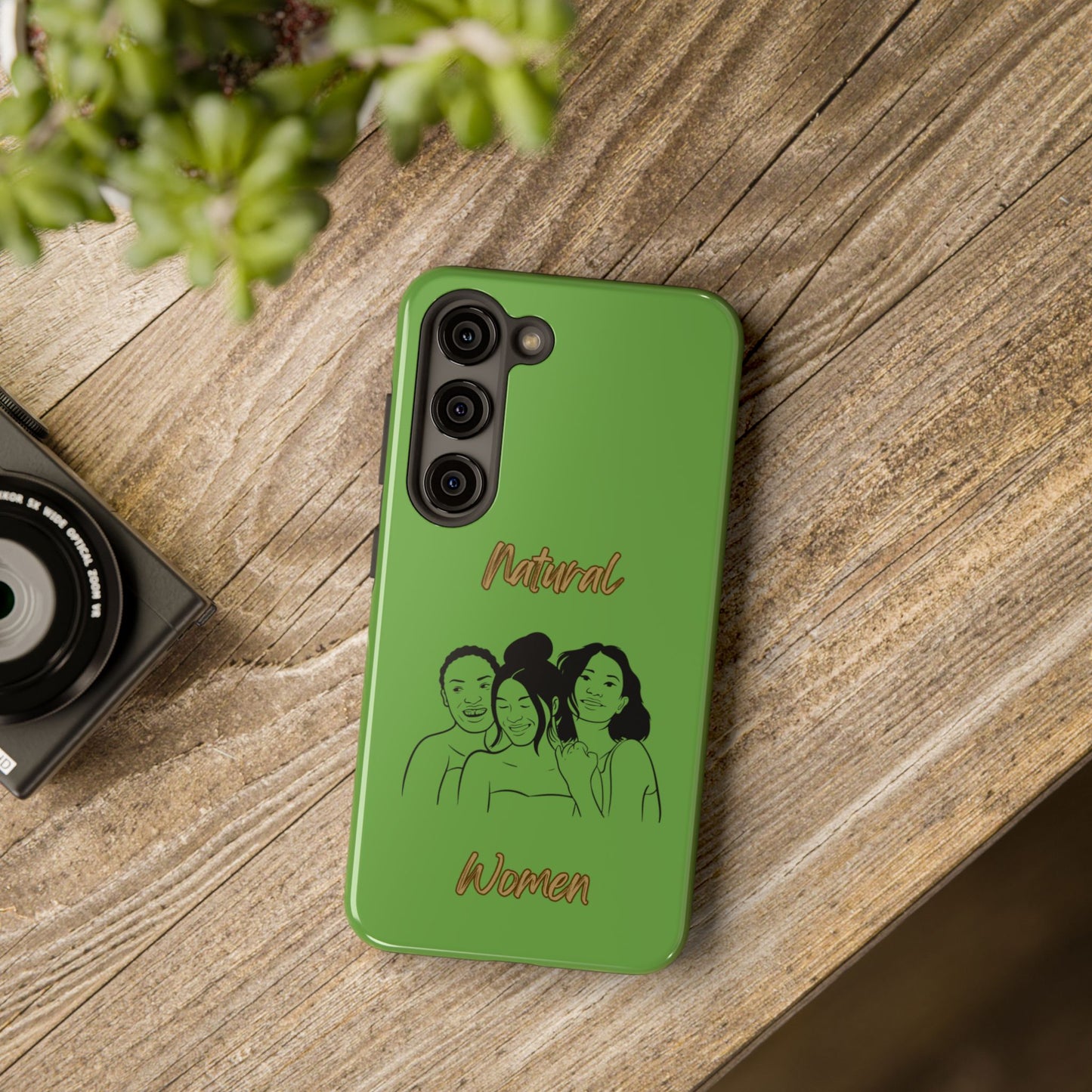 Natural Women Laughing Friends (BL)Tough Phone Cases GREEN