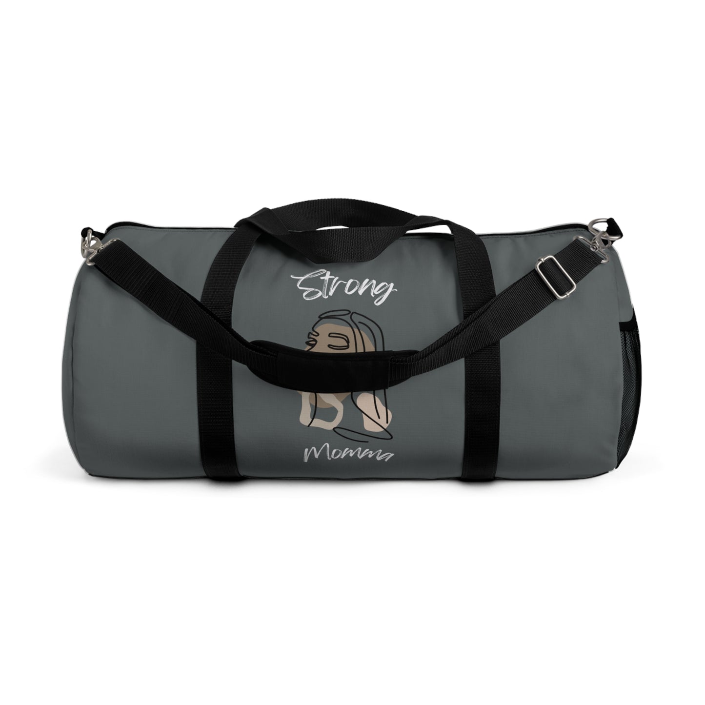 Strong Momma (WL) Duffel Bag DARK GREY