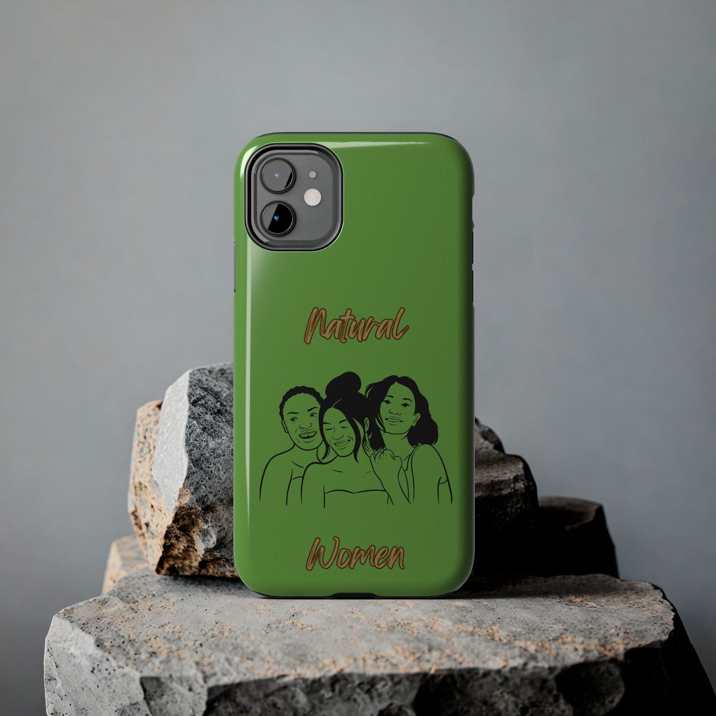 Natural Women Laughing Friends (BL)Tough Phone Cases GREEN
