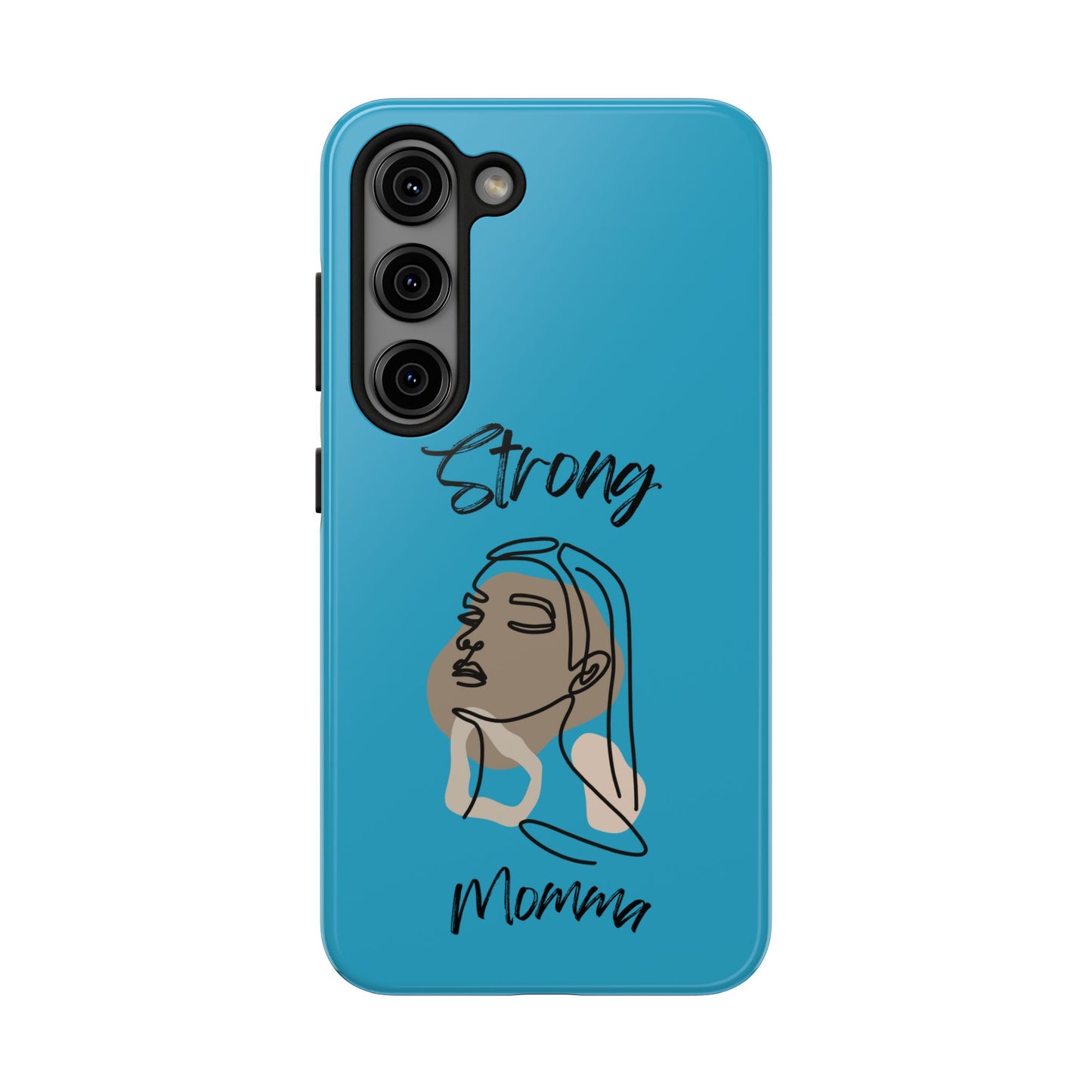 STRONG MOMMA Samsung Galaxy Tough Phone Cases (BL) Turquoise