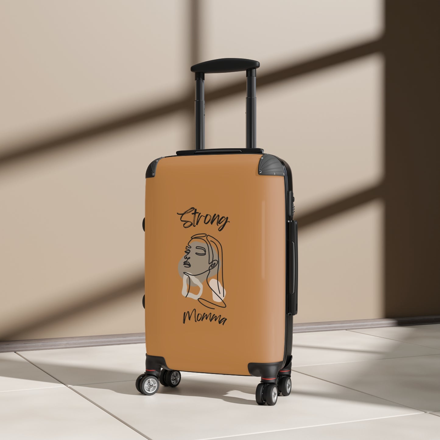 Strong Momma (BL) Luggage Bags LIGHT BROWN