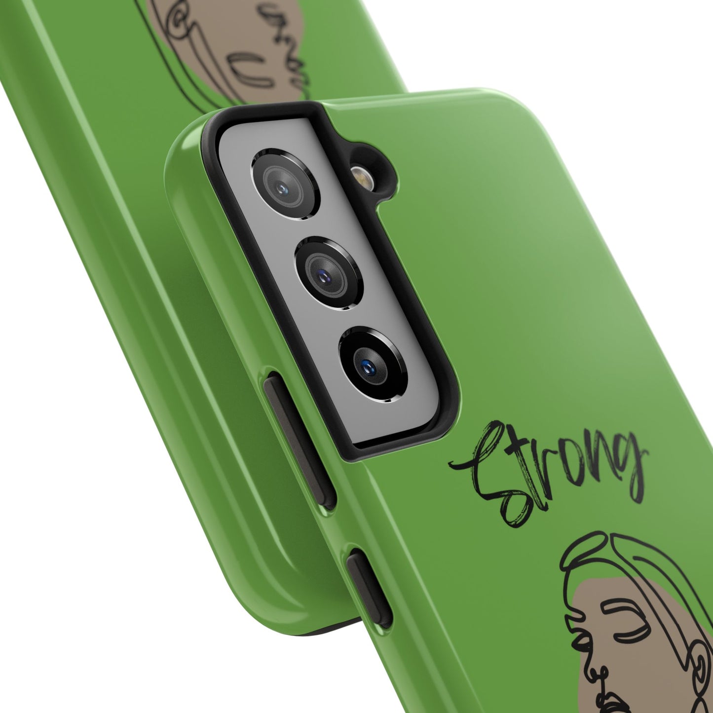 STRONG MOMMA Samsung Galaxy Tough Phone Cases (BL) Green