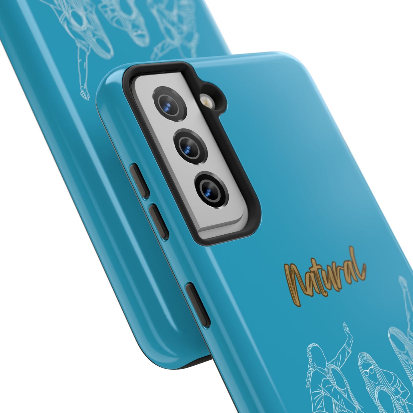 Natural Woman Piggy Back (WL)Tough Phone Cases TURQUOISE