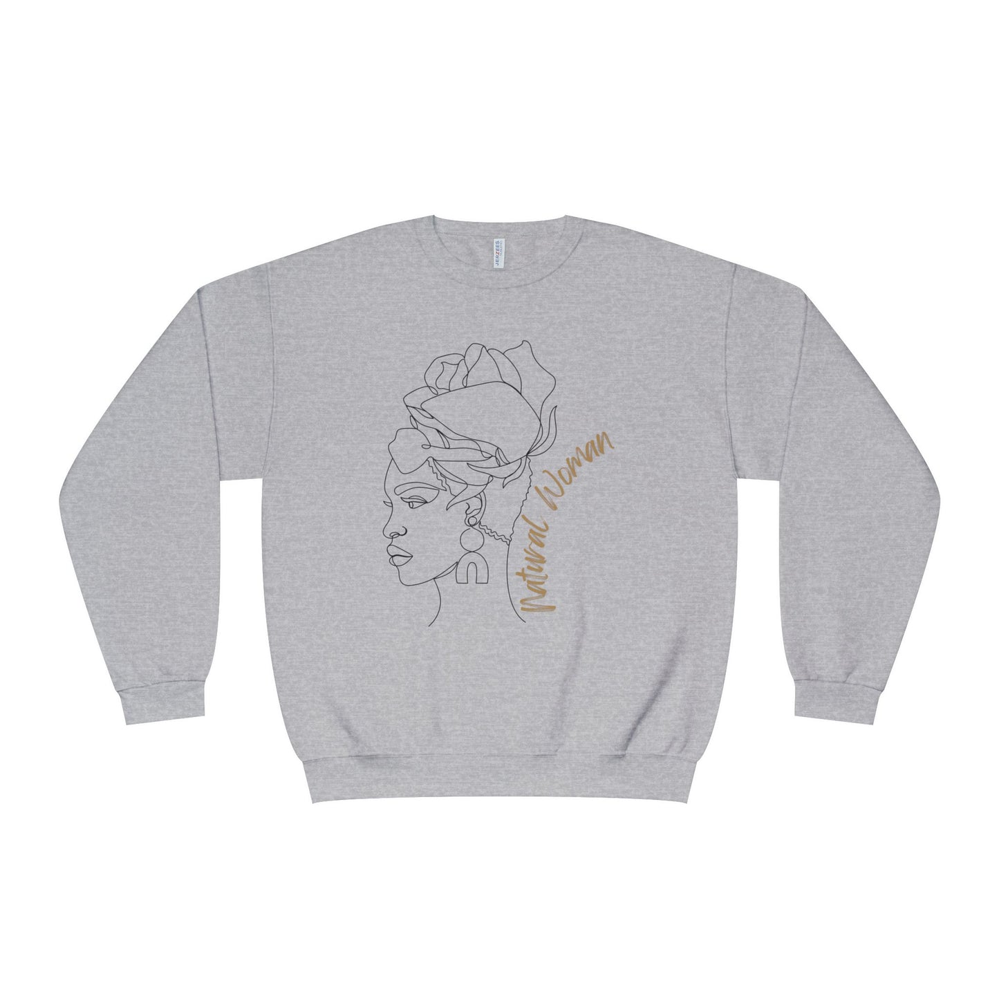 Natural Woman Flower Wrap (BL) Crewneck Sweatshirt