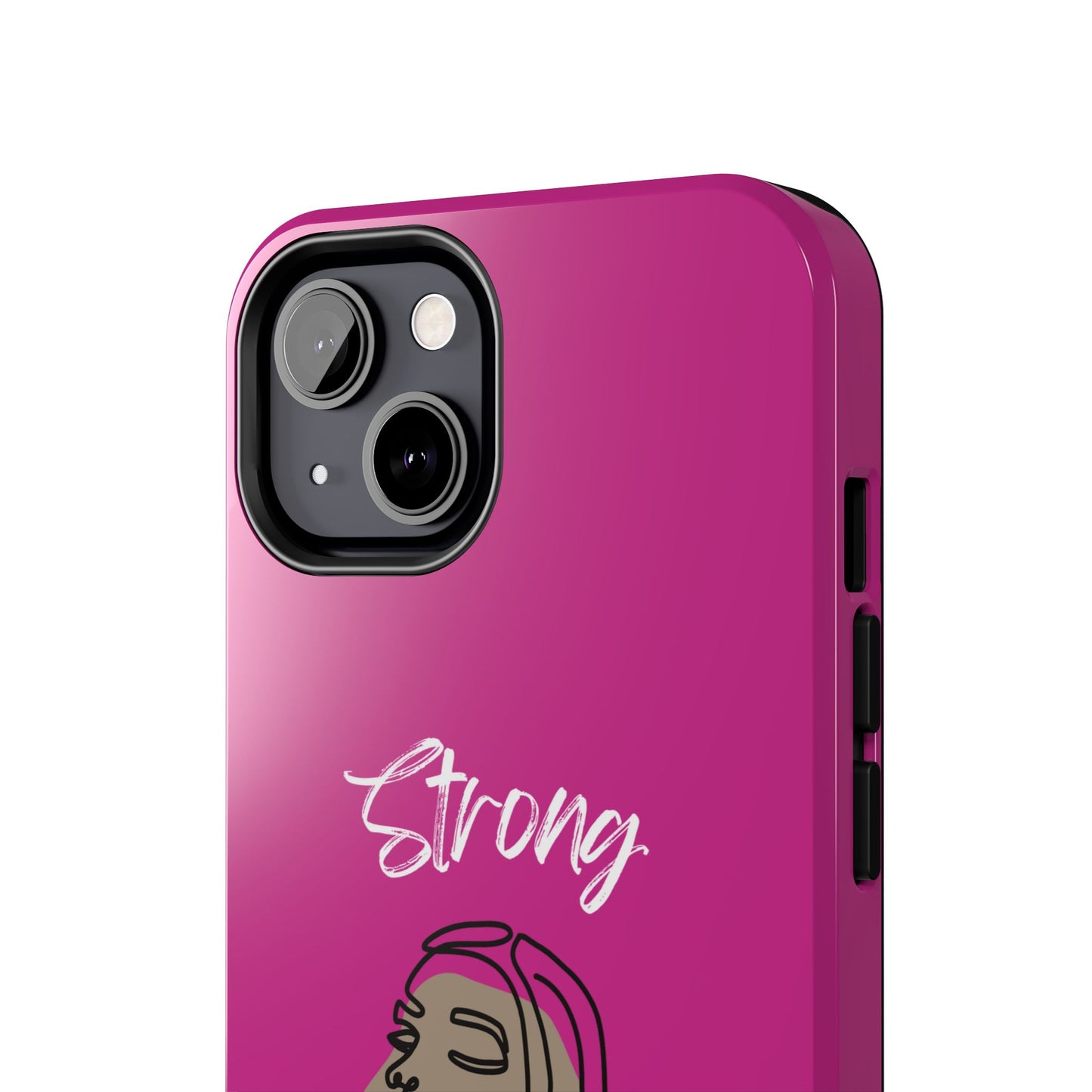 Strong Momma (WL) Tough Phone Cases PINK