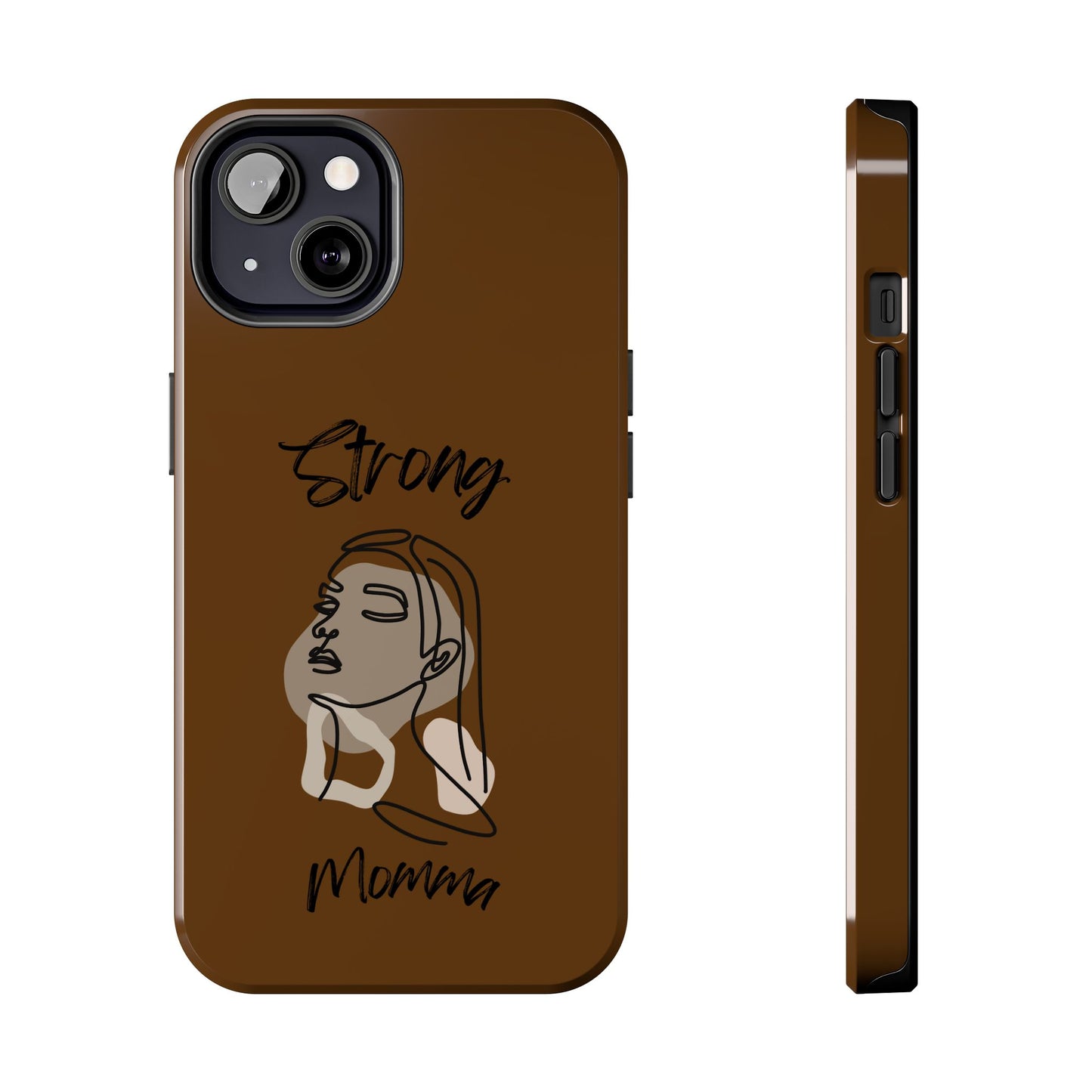 STRONG MOMMA Samsung Galaxy Tough Phone Cases (BL) Brown