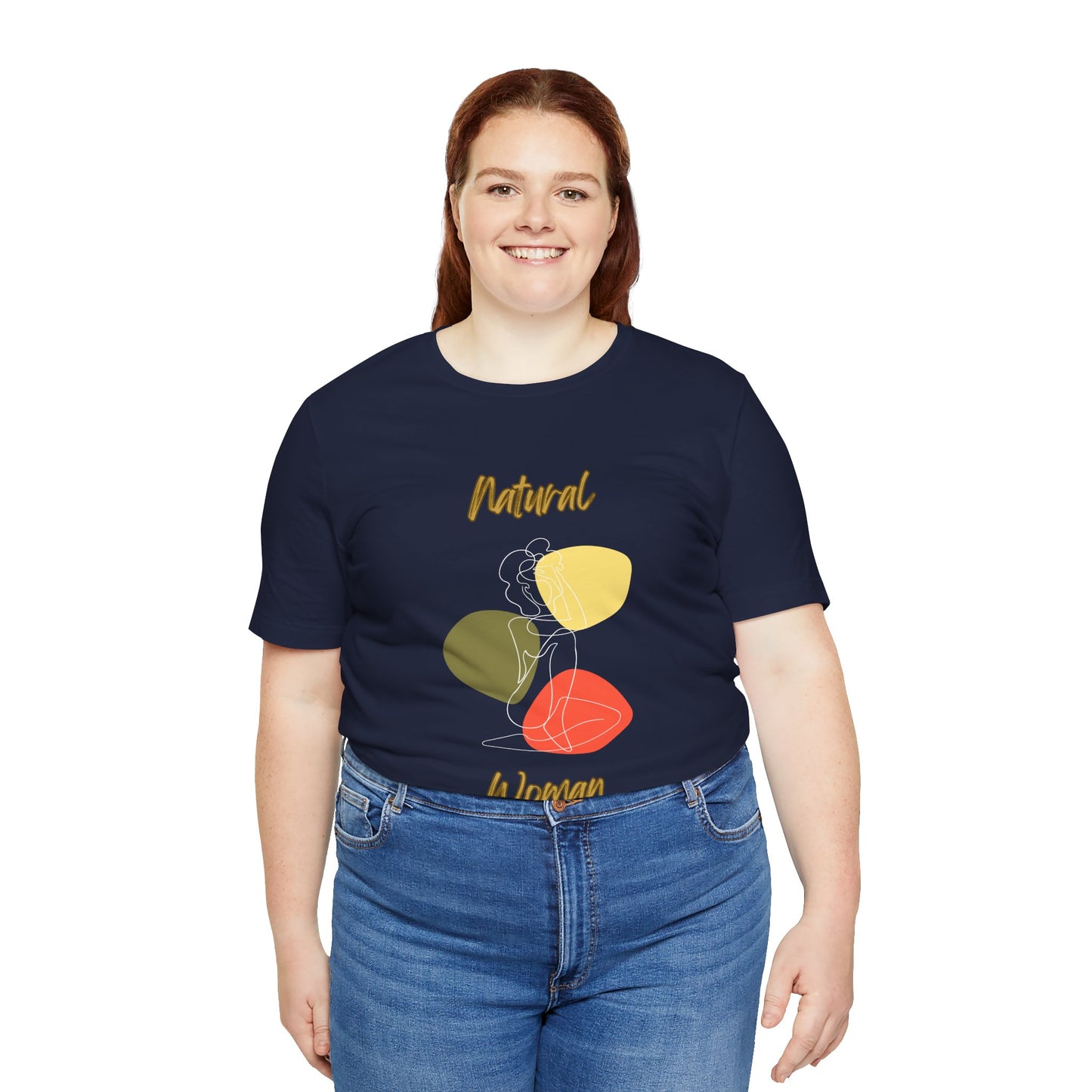 Natural Woman Colorful Pose (WL) Short Sleeve T-Shirt