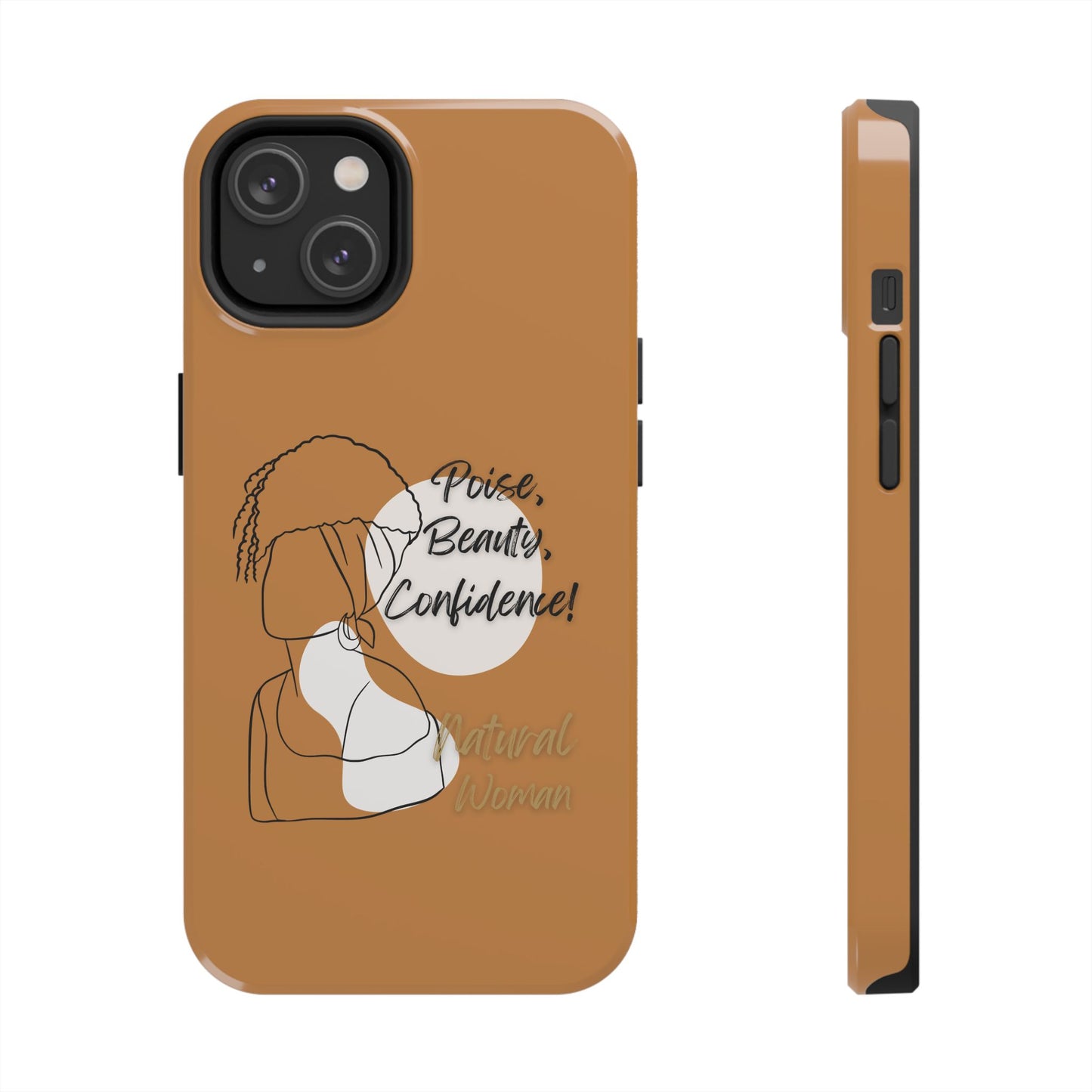 Natural woman Puff (BL)Tough Phone Cases LIGHT BROWN