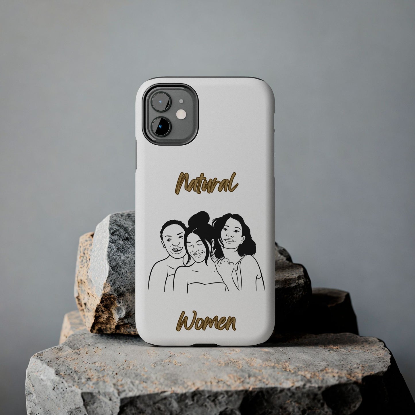 Natural Women Laughing Friends (BL)Tough Phone Cases WHITE
