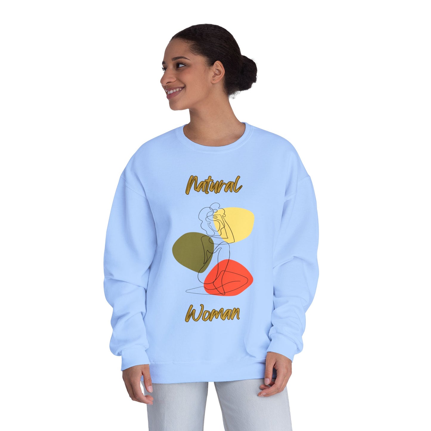 Natural Woman Colorful Pose (BL) Crewneck Sweatshirt