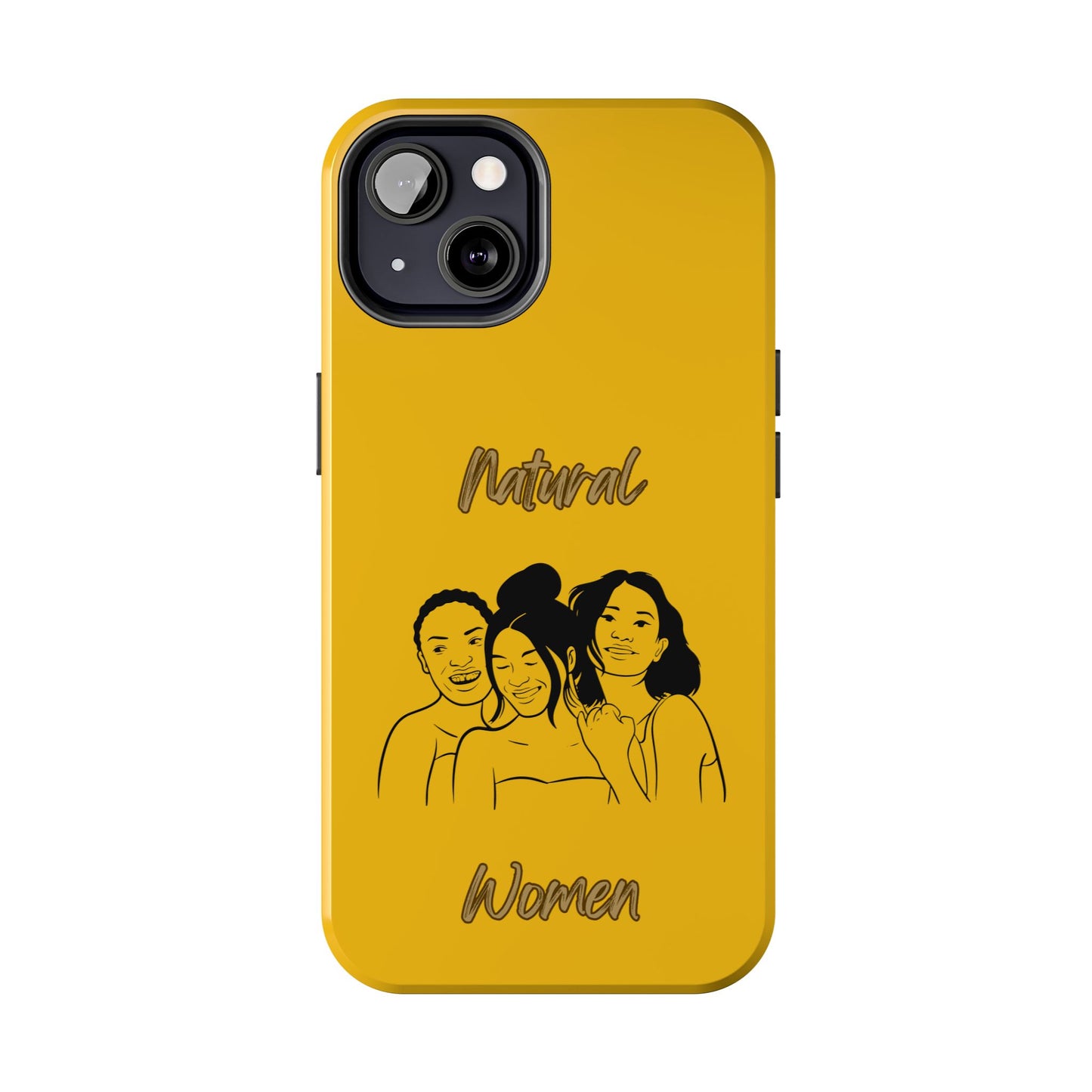 Natural Women Laughing Friends (BL)Tough Phone Cases YELLOW