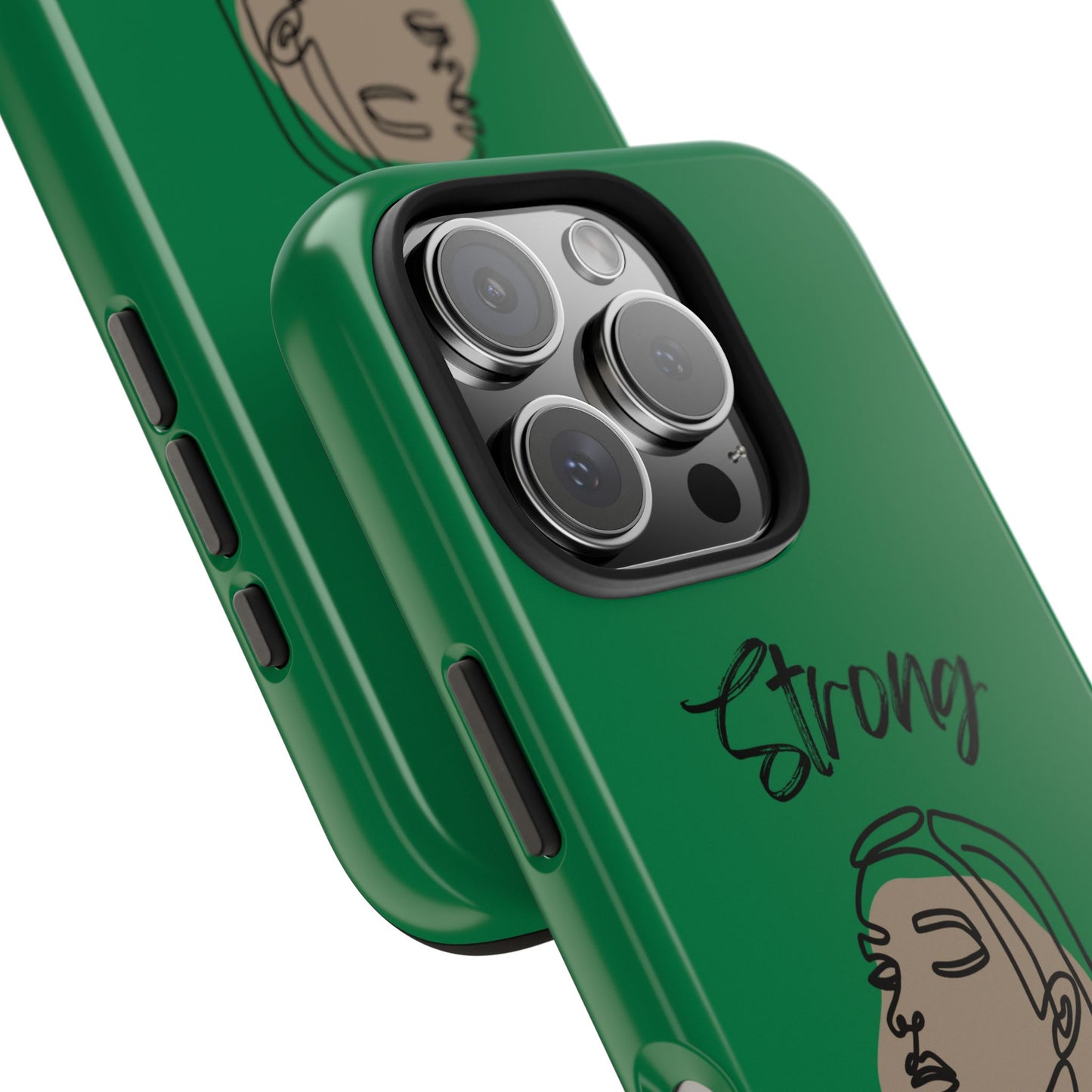 Strong Momma (BL) Tough Phone Cases DARK GREEN