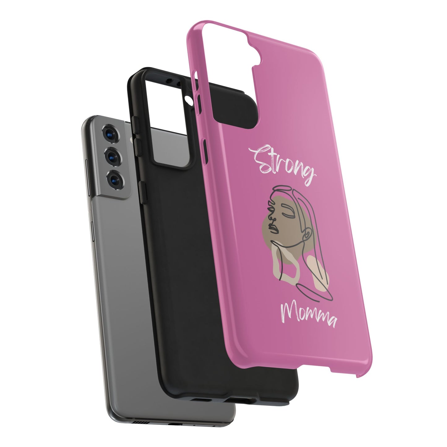 Strong Momma (WL) Tough Phone Cases LIGHT PINK
