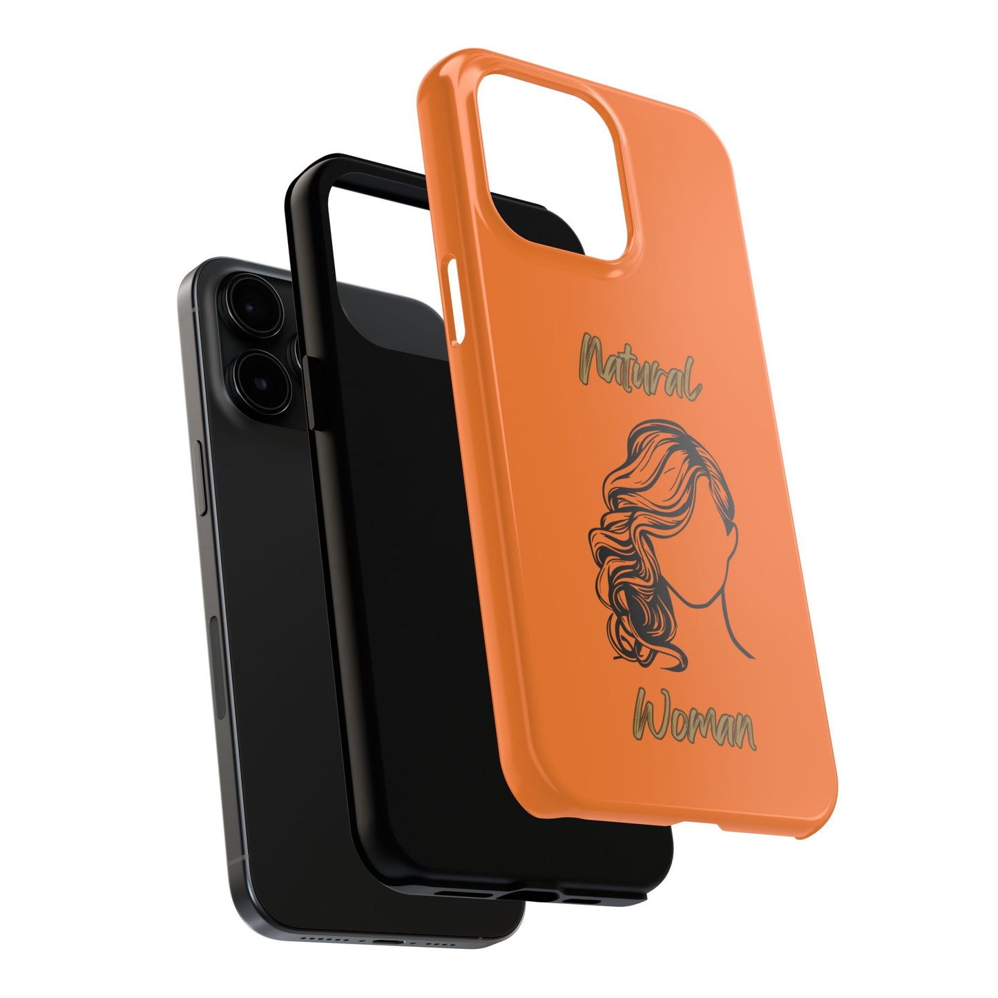 Natural Woman Long Curl (BL)Tough Phone Cases CRUSTA