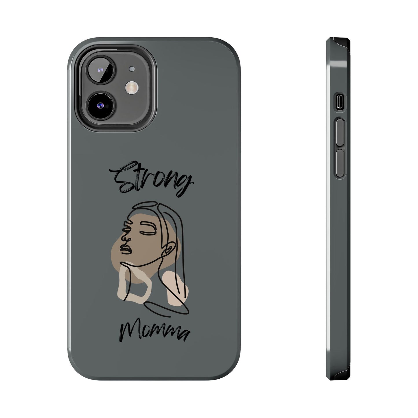 STRONG MOMMA Samsung Galaxy Tough Phone Cases (BL) Dark Grey