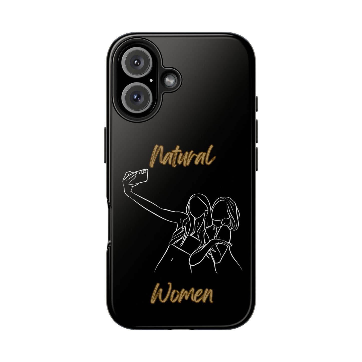 Natural Woman Friends Selfie (WL)Tough Phone Cases BLACK