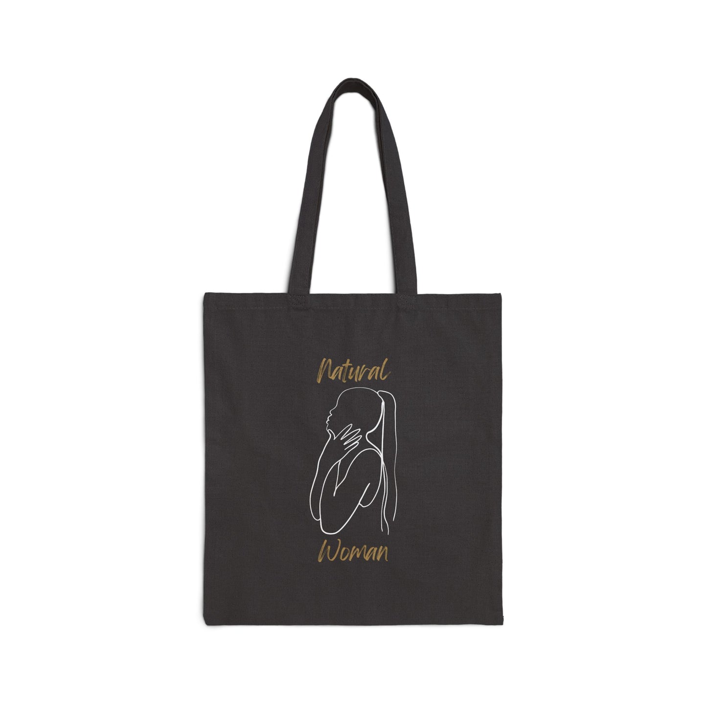 Natural Woman Ponytail (WL) Canvas Tote Bag