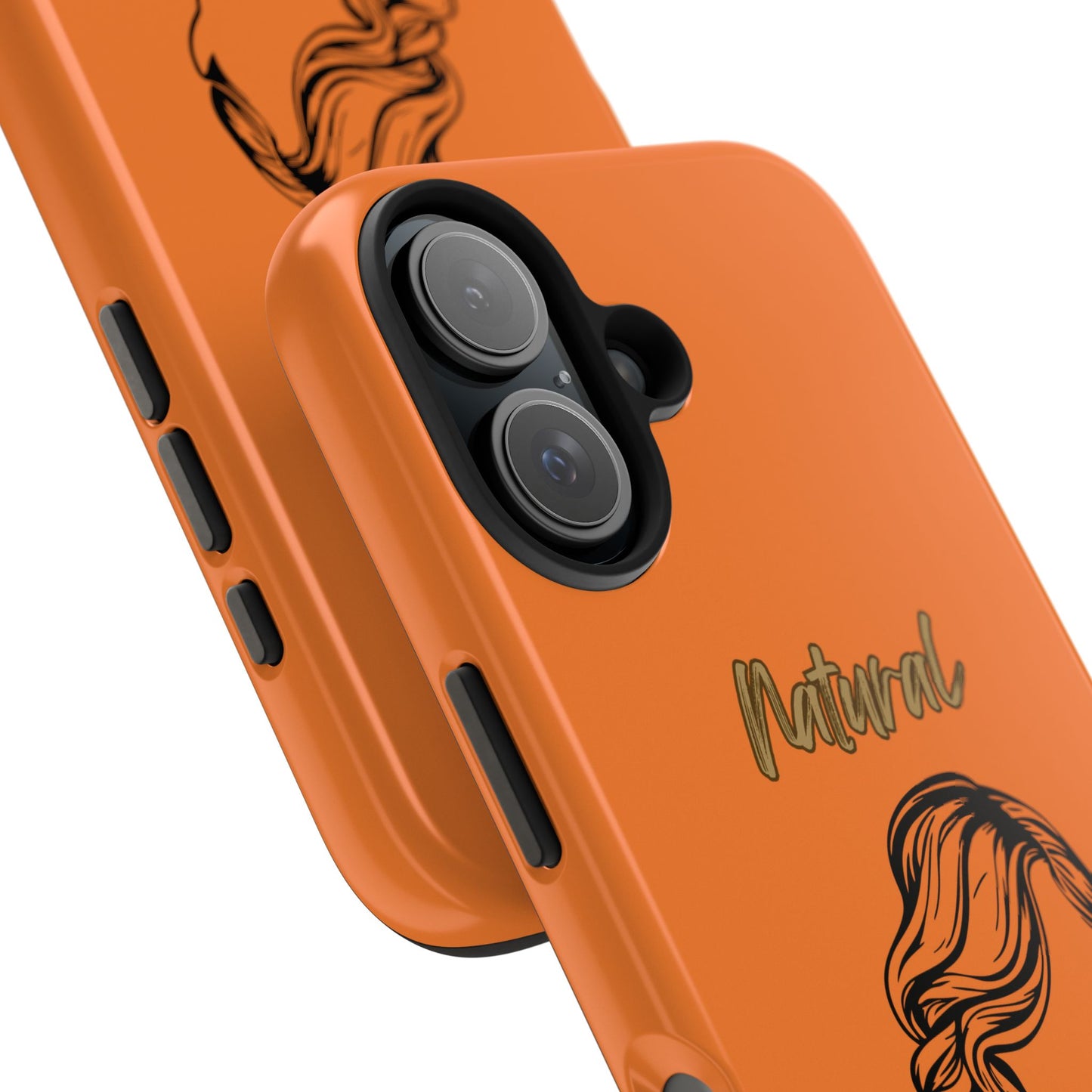 Natural Woman Long Curl (BL)Tough Phone Cases CRUSTA