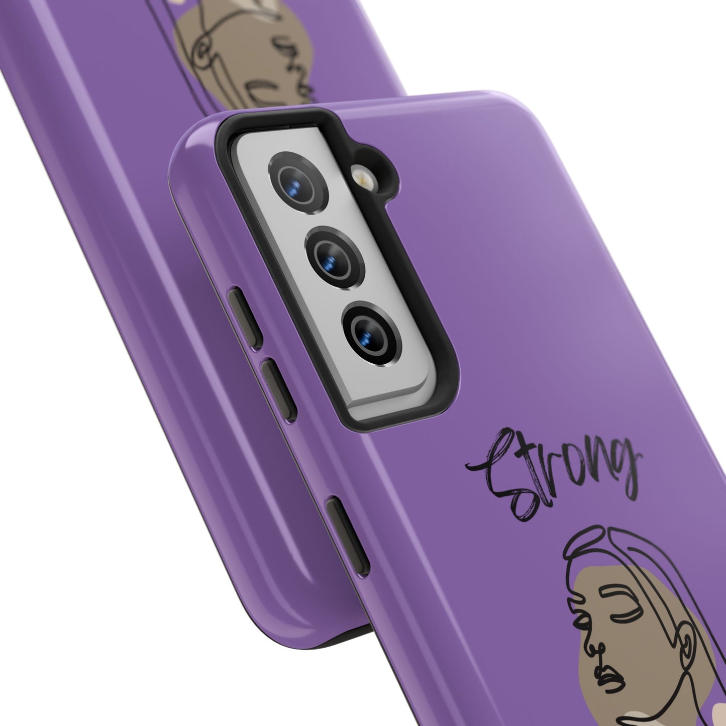 STRONG MOMMA Samsung Galaxy Tough Phone Cases (BL) Light Purple