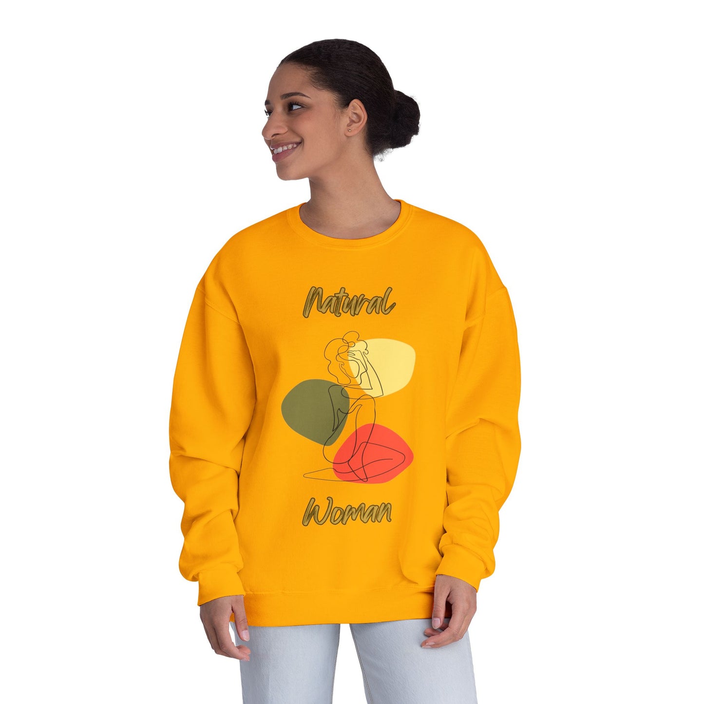 Natural Woman Colorful Pose (BL) Crewneck Sweatshirt