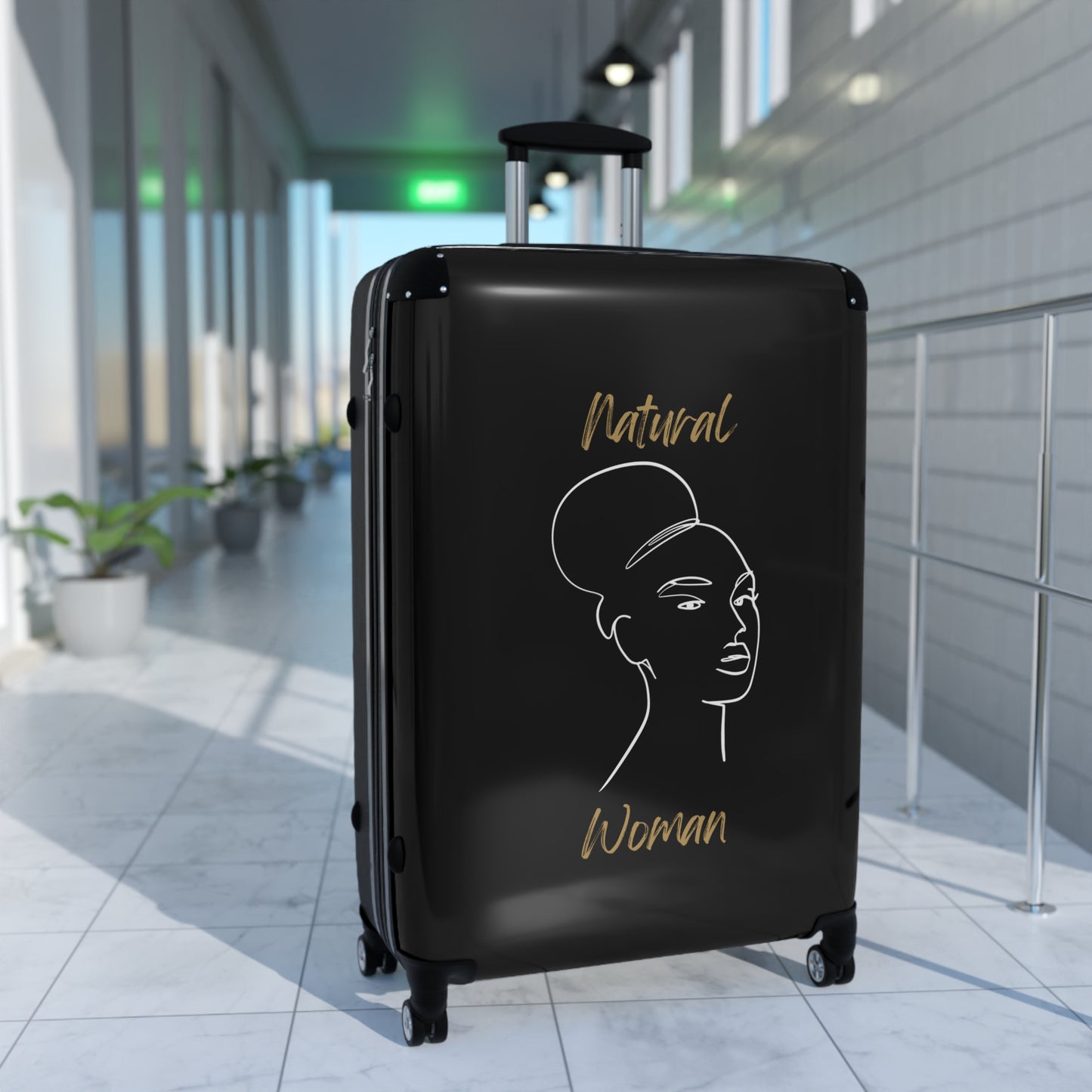 Natural Woman Hair Up (WL) Suitcase BLACK