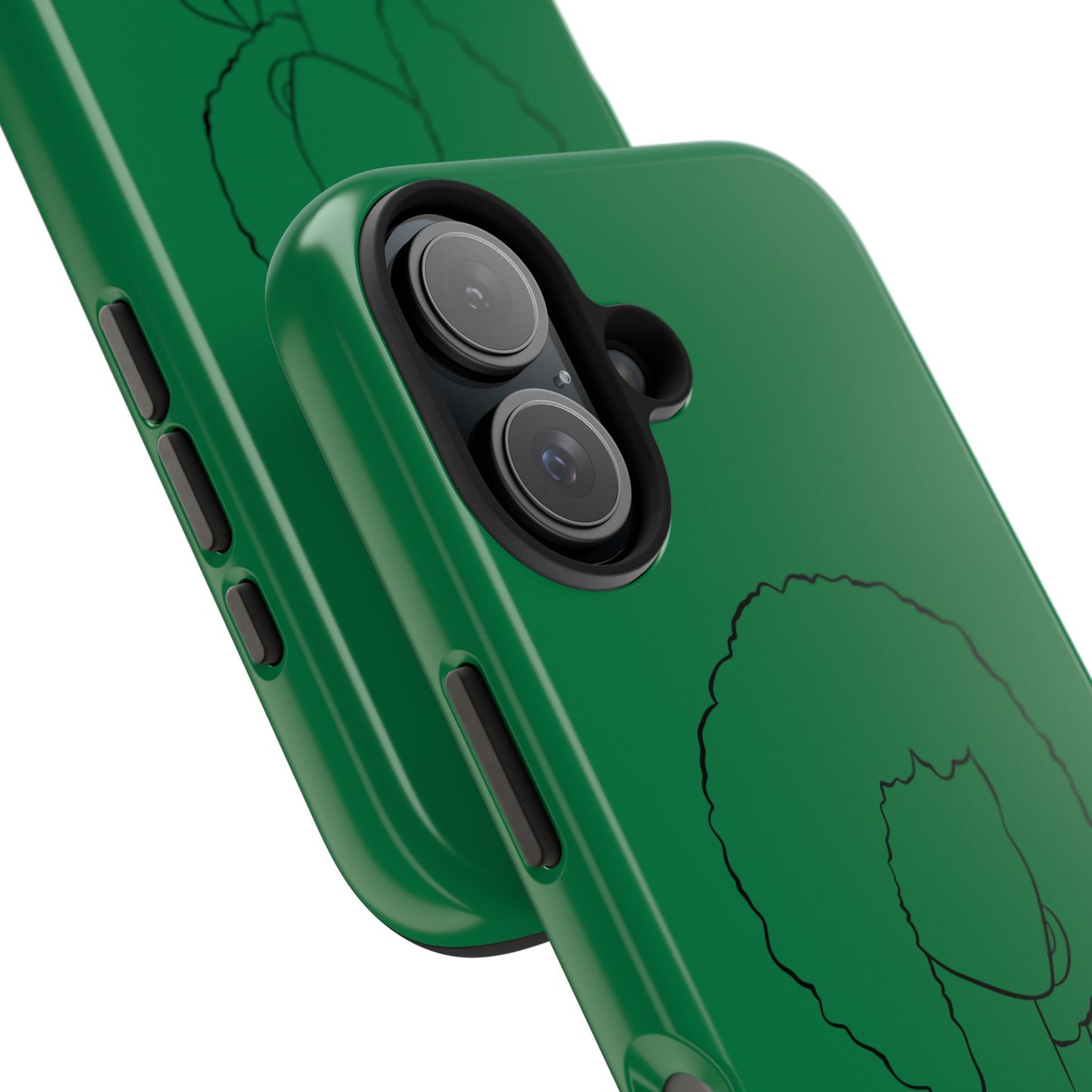 Natural Woman Afro (BL) Tough Phone Case DARK GREEN