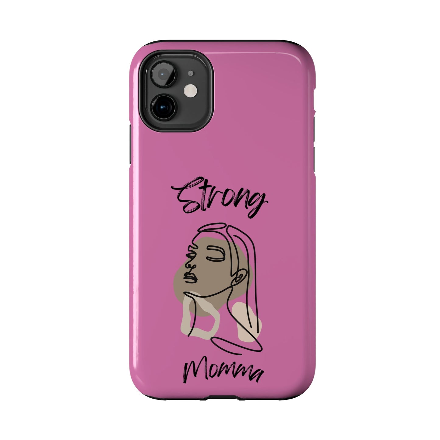 STRONG MOMMA Samsung Galaxy Tough Phone Cases (BL) Light Pink