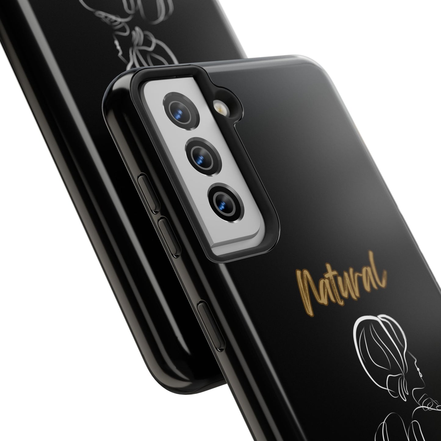 Natural Woman Back (WL)Tough Phone Cases BLACK
