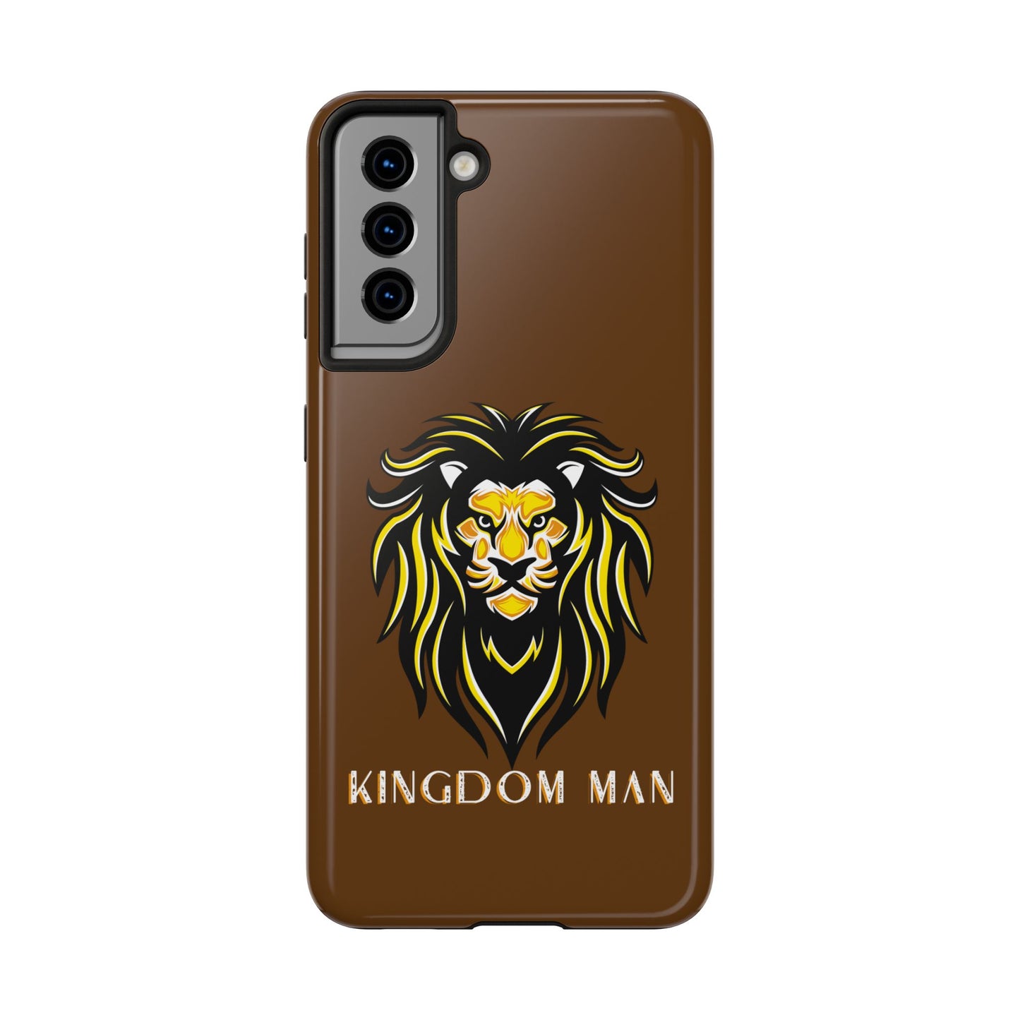 Kingdom Man (White-Gold Label) Tough Phone Case BROWN