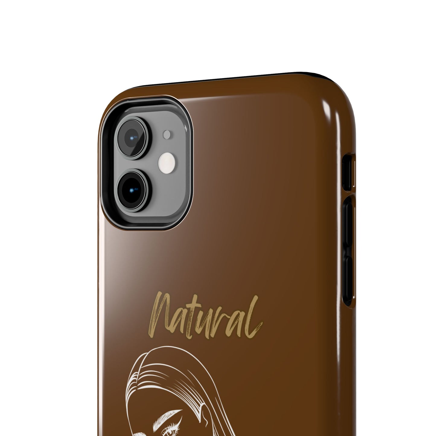 Natural Woman The Stare (WL) Tough Phone Cases BROWN