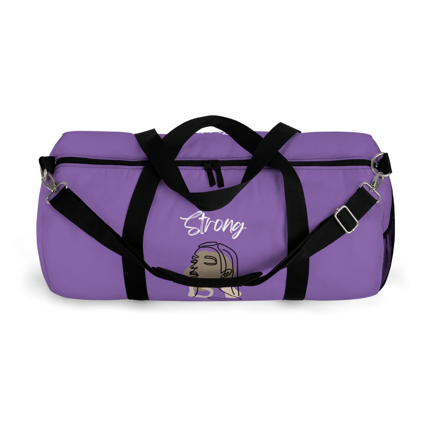 Strong Momma (WL) Duffel Bag LIGHT PURPLE