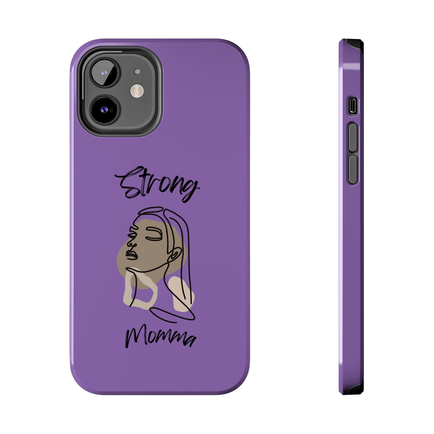STRONG MOMMA Samsung Galaxy Tough Phone Cases (BL) Light Purple