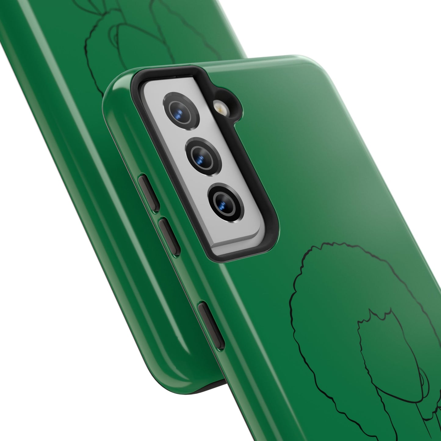 Natural Woman Afro (BL) Tough Phone Case DARK GREEN