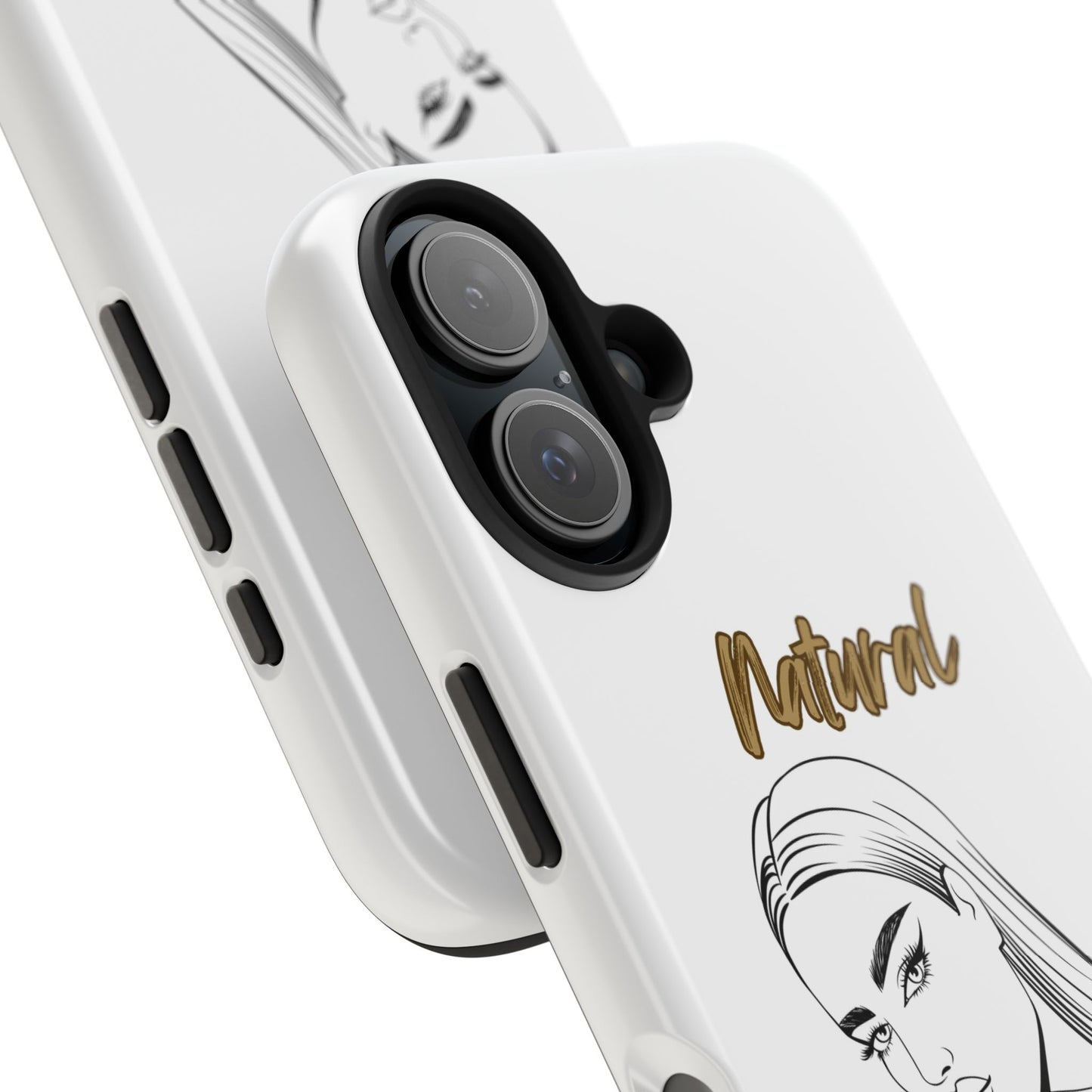 Natural Woman The Stare (BL) Tough Phone Cases WHITE