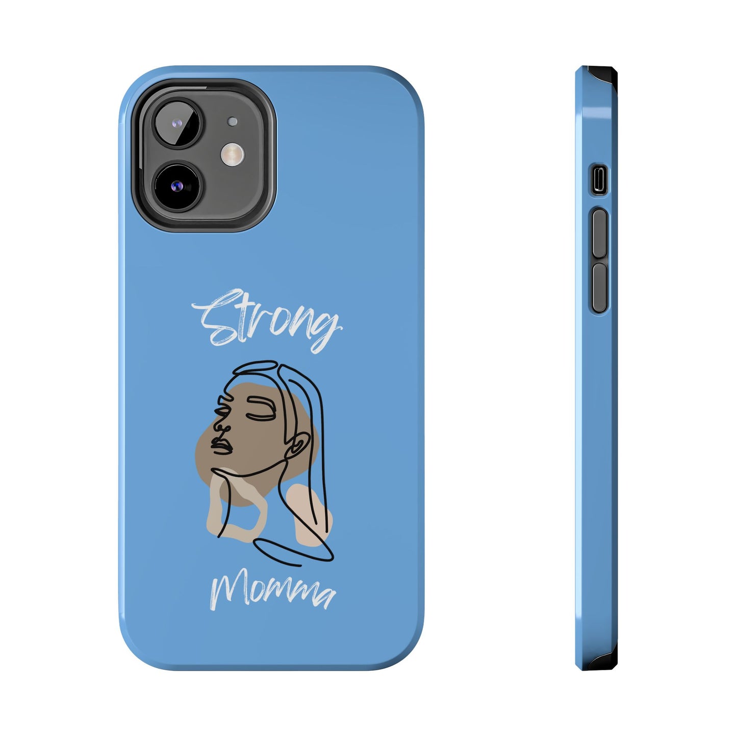 Strong Momma (WL) Tough Phone Cases LIGHT BLUE