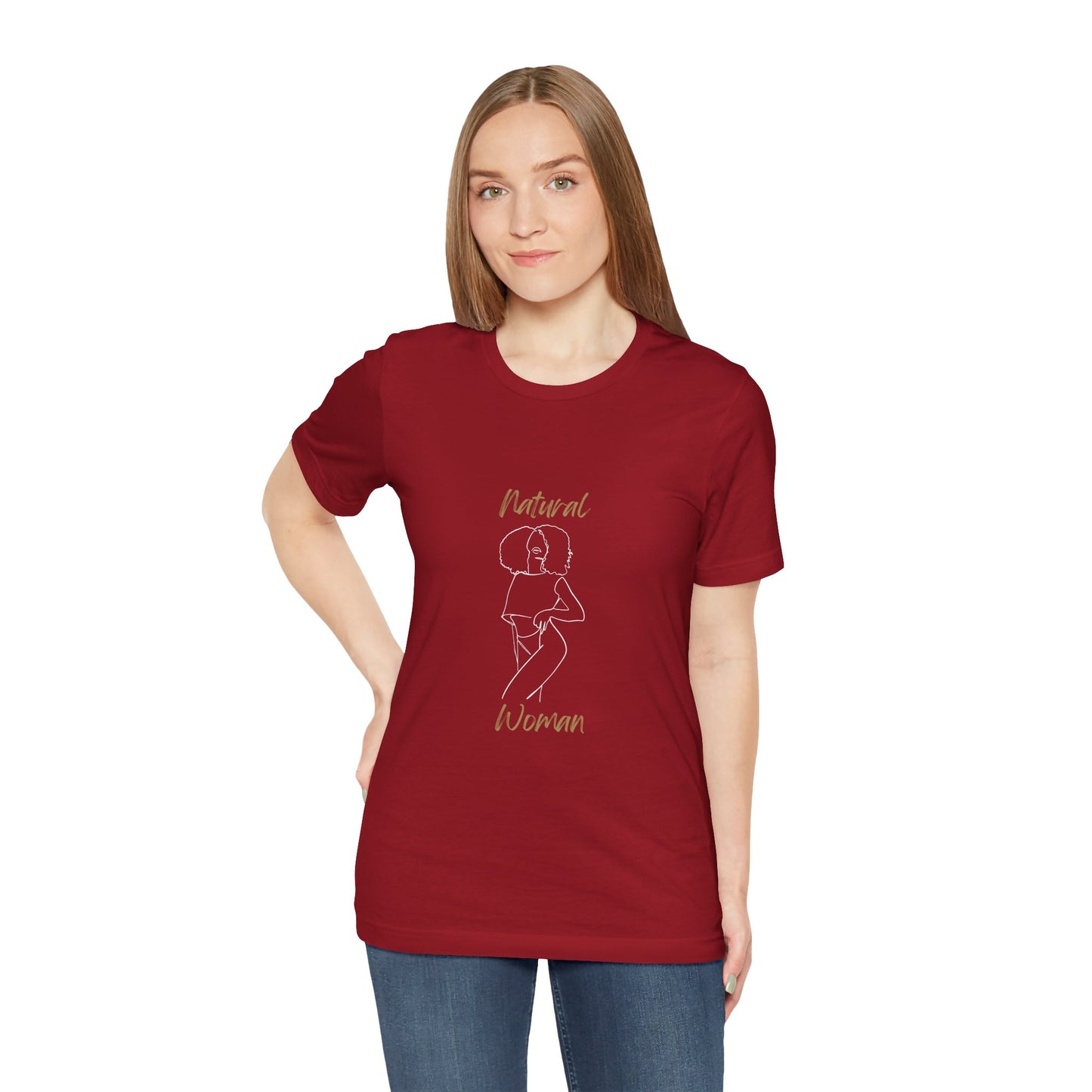 Natural Woman Pose (WL) Short Sleeve T-Shirt